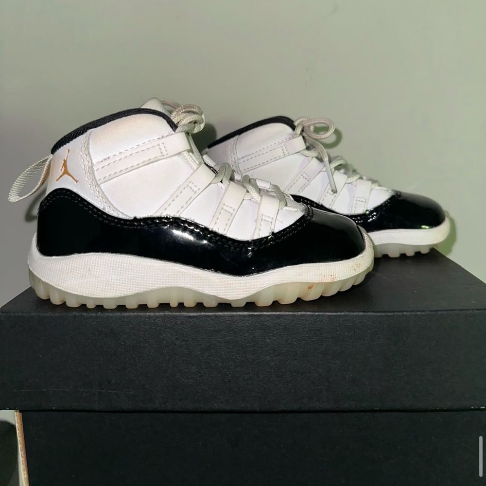 Jordan Kids Black and White Sneakers